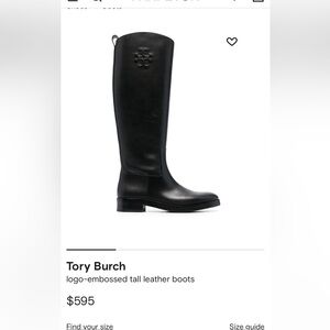 Tory Burch
logo-embossed tall leather boots